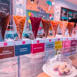The Blue Scoop - Flavored ice cream cones!