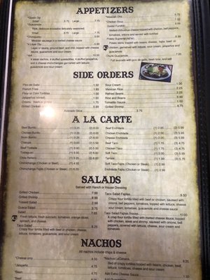 Menu photo 1 La Cabana Jena, LA Menu photo 1 La Cabana Jena, LA
