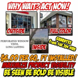 Grabatee - Store window advertisements. Increase visibility and make a Bild statement and ket your presence be felt.