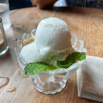 Pusadee's Garden - coconut ice cream over sticky rice - Thai Near Me - Pittsburgh, Pennsylvania Pusadee's Garden - coconut ice cream over sticky rice - Thai Near Me - Pittsburgh, Pennsylvania