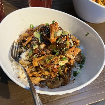 The Globe - Korean BBQ chicken with rice - Asian Fusion Near Me - Madison, Wisconsin The Globe - Korean BBQ chicken with rice - Asian Fusion Near Me - Madison, Wisconsin