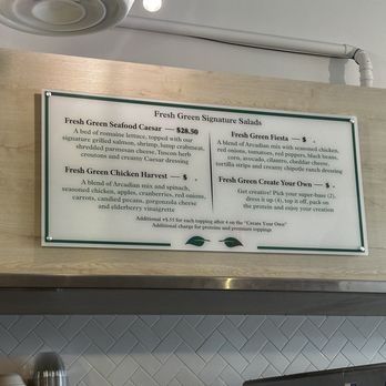 Fresh Green - Menu - Salad Near Me - Bowie, Maryland