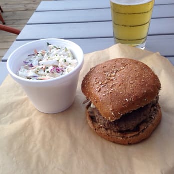 Moxie Burger - Bleu Ribbon burger with cole slaw. An excellent choice for blue cheese fans. - American Near Me - Roswell, Georgia Moxie Burger - Bleu Ribbon burger with cole slaw. An excellent choice for blue cheese fans. - American Near Me - Roswell, Georgia