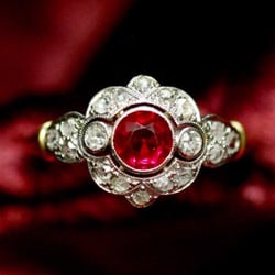 Fabian de Montjoye - According to Fabian, this ring pre WWI (1910). The Ruby is from Burma.