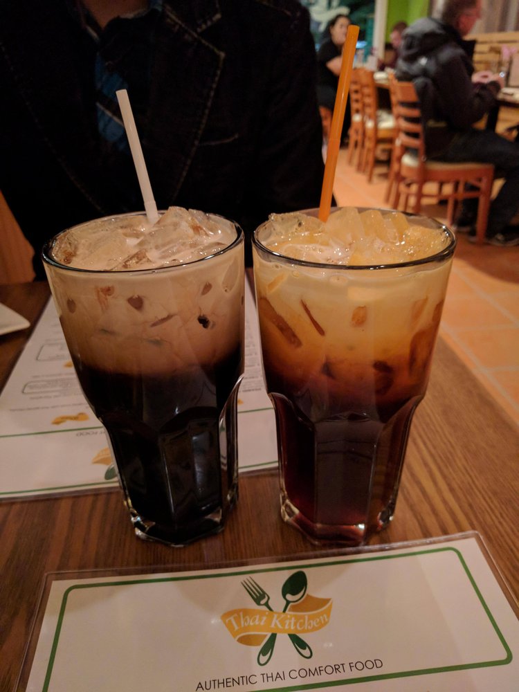 Thai Kitchen - Thai Iced Coffee(Left) Thai Iced Tea(Right) - drink - Thai Near Me - Centreville, Virginia Thai Kitchen - Thai Iced Coffee(Left) Thai Iced Tea(Right) - drink - Thai Near Me - Centreville, Virginia