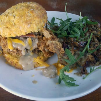 Handsome Biscuit - The Hella Fitzgerald with Hash Browns. - Breakfast & Brunch Near Me - Norfolk, Virginia Handsome Biscuit - The Hella Fitzgerald with Hash Browns. - Breakfast & Brunch Near Me - Norfolk, Virginia