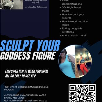 MonaLisa Wellness - Sculpture your Goddess figure! Scan this QR code! - Trainers Near Me MonaLisa Wellness - Sculpture your Goddess figure! Scan this QR code! - Trainers Near Me