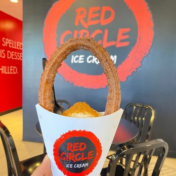 Red Circle Ice Cream - Churro daddy - Desserts Near Me - Houston, Texas Red Circle Ice Cream - Churro daddy - Desserts Near Me - Houston, Texas