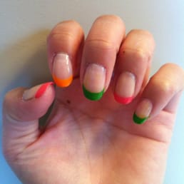Funky nails are the way to go!