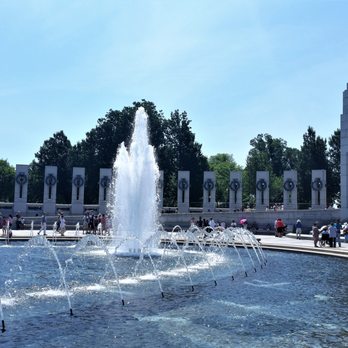 World War II Memorial - Fountain Area - Landmarks & Historical Buildings Near Me - Washington, DC, District of Columbia