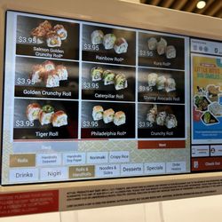 Kura Revolving Sushi Bar - Order screen