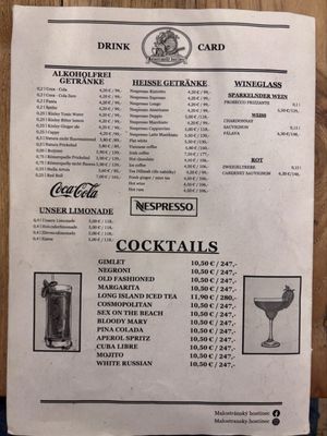 Menu photo 5 Malostranský hostinec Prague, PR Menu photo 5 Malostranský hostinec Prague, PR