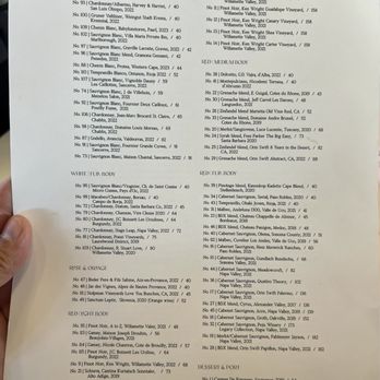 Gemma Fish + Oyster - Wine Menu (Dec2023) - Seafood Near Me - Jacksonville, Florida