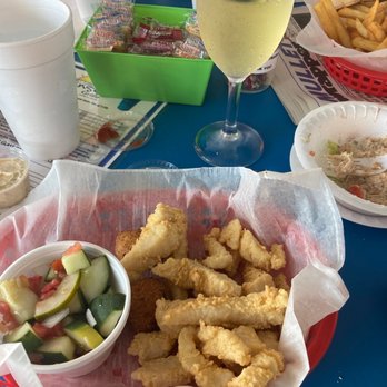 Sunset Grille - Grouper bites. Cucumber salad. - Seafood Near Me - Pensacola, Florida