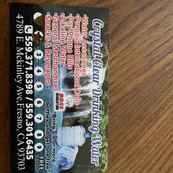 Crystal Clear Drinking Water - Membership Card