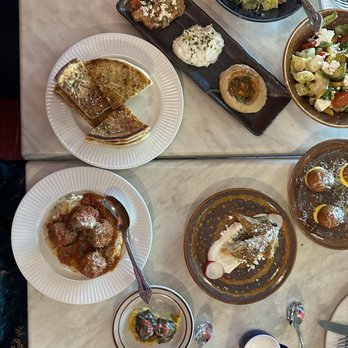 La Vie - Arancini, Mediterranean Spreads, Greek Garden Salad, Grape Leaves, La Vie Caesar, Greek Meatballs & Spanakopita - Cocktail Bars Near Me - Washington, DC, District of Columbia