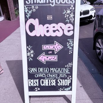 Smallgoods Cheese Shop & Cafe - Sign - Cheese Shops Near Me - La Jolla, California Smallgoods Cheese Shop & Cafe - Sign - Cheese Shops Near Me - La Jolla, California