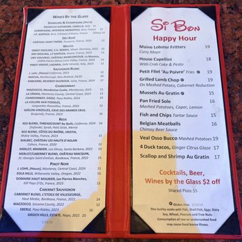 Si Bon - HH Menu 8/2026 - Belgian Near Me - Rancho Mirage, California Si Bon - HH Menu 8/2026 - Belgian Near Me - Rancho Mirage, California