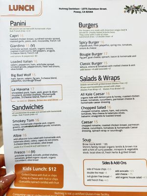 Menu photo 1 Nutmeg Bakery & Cafe Poway, CA