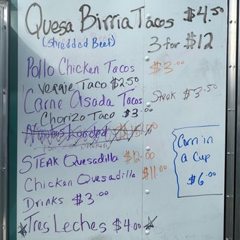 Los Tacos Mariachis - 2021 Menu, Los Tacos Mariachis Food Truck, Seffner, near Tampa - Food Trucks Near Me - Tampa, Florida