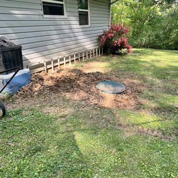 Clayton's Septic Pumping and Porta Potty Rentals - It's finished   they did such a great job being careful not to mess up my yard.Im Totally  satisfied - Septic Services Near Me - Dunlap, Tennessee