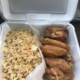 Honey Garlic Wings with 10 PC Wing and Fried Rice Combo Honey Garlic Wings with 10 PC Wing and Fried Rice Combo