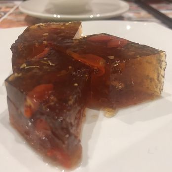 Tim Ho Wan - Hell's Kitchen - Osmanthus jelly with goji berries - my personal favorite dish here, refreshing - Dim Sum Near Me - New York, New York Tim Ho Wan - Hell's Kitchen - Osmanthus jelly with goji berries - my personal favorite dish here, refreshing - Dim Sum Near Me - New York, New York
