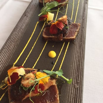 Modern Garden - Land and Meadow:  seared tuna with foie gras.  Amazing! - Mediterranean Near Me - Miami, Florida
