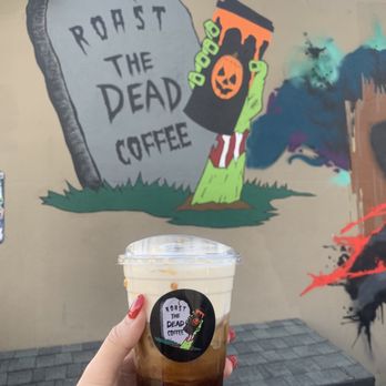 Roast The Dead Coffee - Salty Seas Fog Cold Brew (Sea salt caramel cold brew with cold foam) - Coffee & Tea Near Me - Yucaipa, California Roast The Dead Coffee - Salty Seas Fog Cold Brew (Sea salt caramel cold brew with cold foam) - Coffee & Tea Near Me - Yucaipa, California
