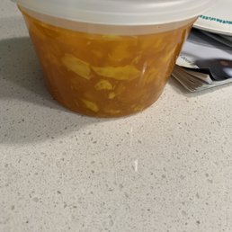 Large portion of egg drop for only $2...but not very good. Large portion of egg drop for only $2...but not very good.