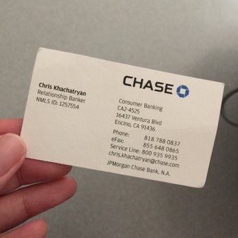 Chase Bank - Thank you CHRIS KHACHATRYAN chase Ventura for an EXCELLENT CUSTOMER SERVICE. - Banks & Credit Unions Near Me - Encino, California Chase Bank - Thank you CHRIS KHACHATRYAN chase Ventura for an EXCELLENT CUSTOMER SERVICE. - Banks & Credit Unions Near Me - Encino, California