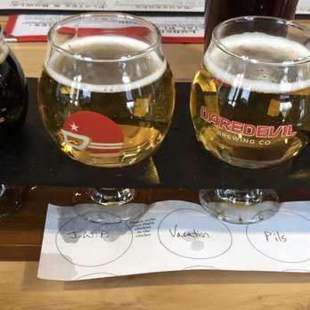 Daredevil Hall - Beer flights - Burgers Near Me - Indianapolis, Indiana
