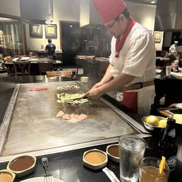 Chef Diego preparing our meal.