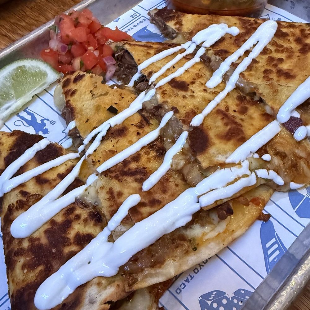 Coyo Taco - BEEF BIRRIA QUESADILLA - Mexican Near Me - Miami, Florida Coyo Taco - BEEF BIRRIA QUESADILLA - Mexican Near Me - Miami, Florida
