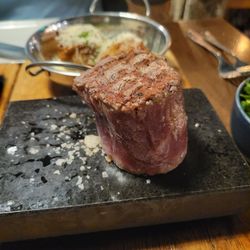 Stix and Stones - Filet on their famous hot stone