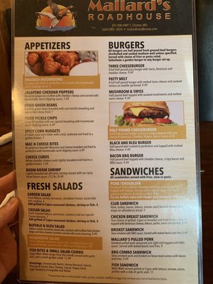 Menu photo 5 Mallard's Roadhouse Clinton, MO Menu photo 5 Mallard's Roadhouse Clinton, MO