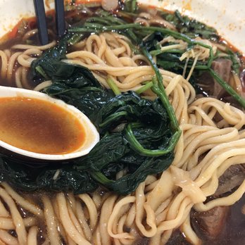Noodle St - Spicy Beef with traditional round noodles - Noodles Near Me - Fullerton, California