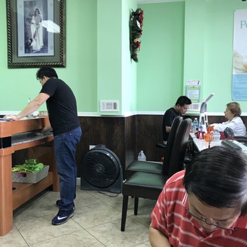 TK Nails and Spa - Enrique on the pedi - Nail Salons Near Me - Hallandale Beach, Florida