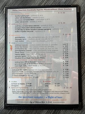 Menu photo 1 The Merchant Warehouse Bonne Bay, NL Menu photo 1 The Merchant Warehouse Bonne Bay, NL