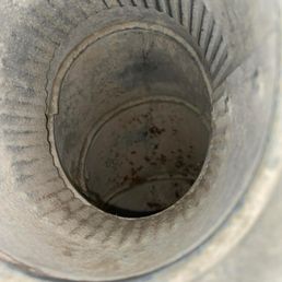 Dryer vent after cleaning