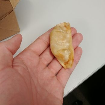 Pocket Sushi - Gyoza/hand size comparison - Sushi Bars Near Me - Pleasanton, California