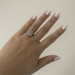 White gel manicure White gel manicure