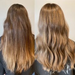 Larva Hair and Skin Lounge - The before and after, gorgeous results!