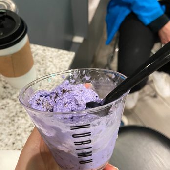 KURIMU - Ube + Oreo (camera did not eat first) - Bubble Tea Near Me - Chicago, Illinois KURIMU - Ube + Oreo (camera did not eat first) - Bubble Tea Near Me - Chicago, Illinois