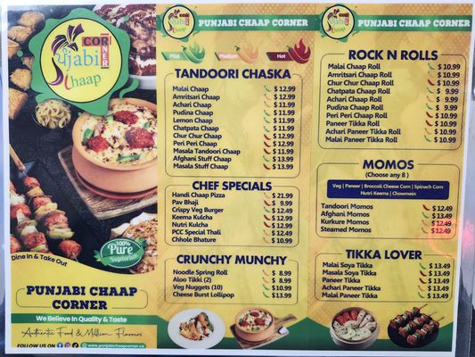 Menu photo 1 Punjabi Chaap Corner Ottawa, ON