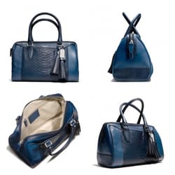 Coach - Coach Madison Hailey Croc-Embossed Satchel