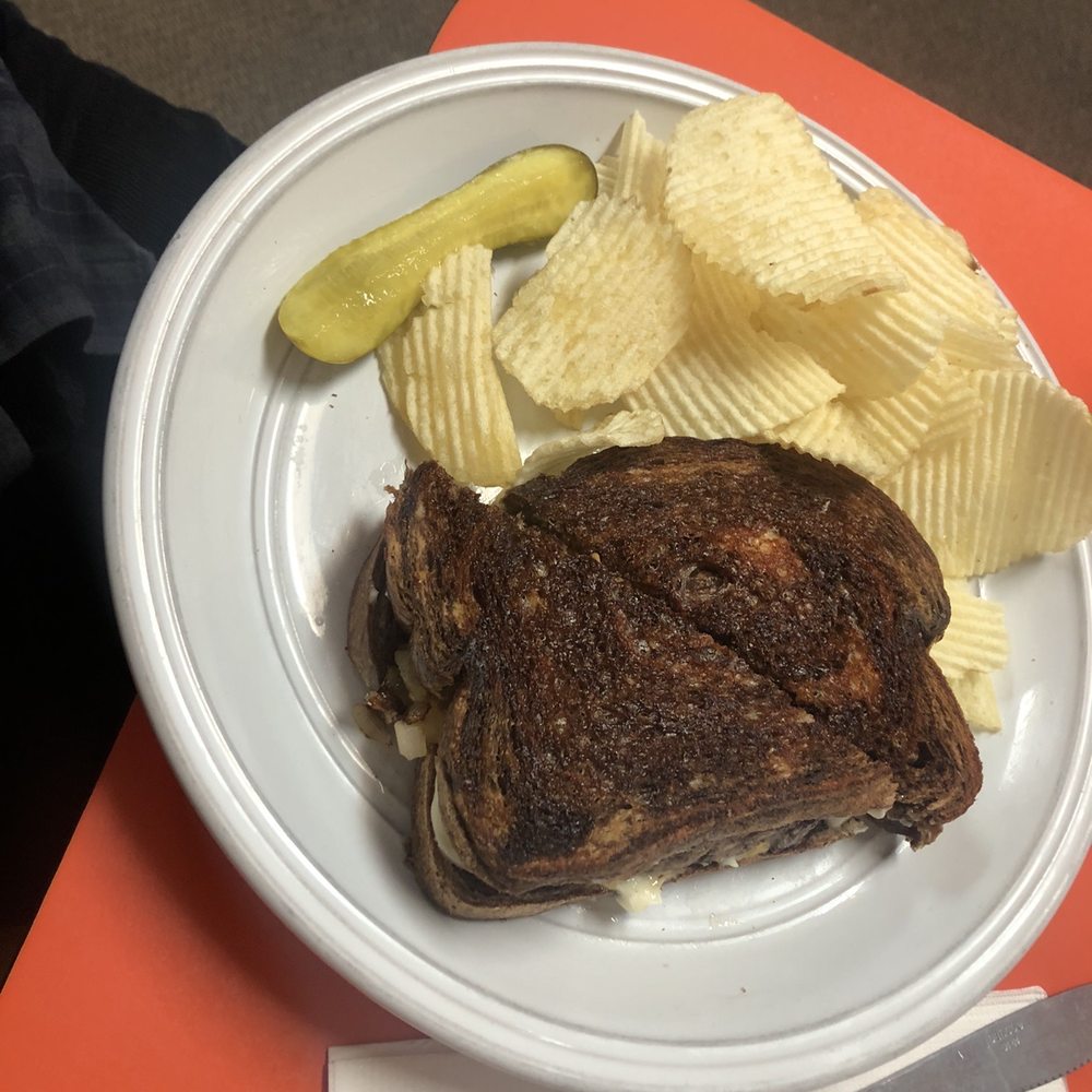 Portage Cafe - Meatloaf sandwich, pickle, and chips. - Breakfast & Brunch Near Me - Portage, Wisconsin Portage Cafe - Meatloaf sandwich, pickle, and chips. - Breakfast & Brunch Near Me - Portage, Wisconsin