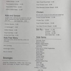 Saw Meal - Menu