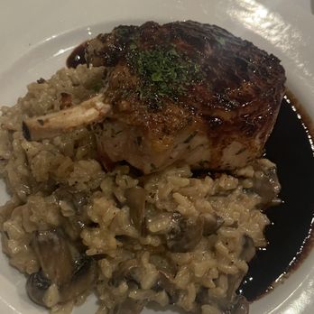 Pasta Prego - Mushroom Risotto w/ Porkchop - Wine Bars Near Me - Napa, California Pasta Prego - Mushroom Risotto w/ Porkchop - Wine Bars Near Me - Napa, California