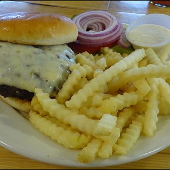 Star Point Trading Post - From the "Burgers and Sandwiches" section of the menu, I went the "Half Pound Original Buster Burger," - RV Parks Near Me - Imlay, Nevada